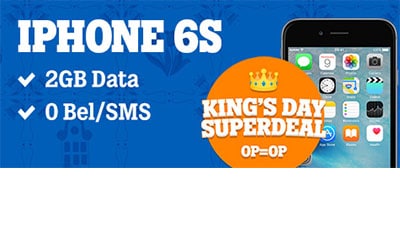Koningsdag aanbieding Tele2 voor Apple iPhone 6S